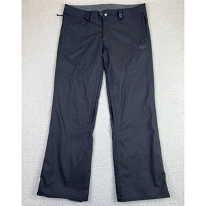 686 Mannual Snow Pants Womens Large Black Ski Snowboard Gaiters SixEightSix